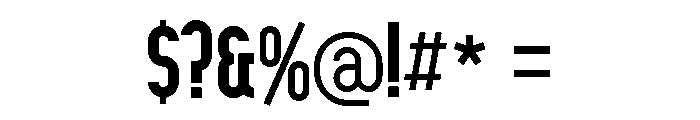 Timberlake Regular Font OTHER CHARS