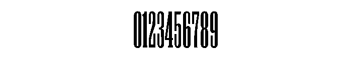 Titanic Condensed Font OTHER CHARS