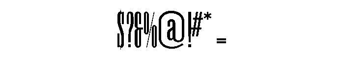 Titanic Condensed Font OTHER CHARS