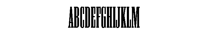 Titanic Condensed Font UPPERCASE