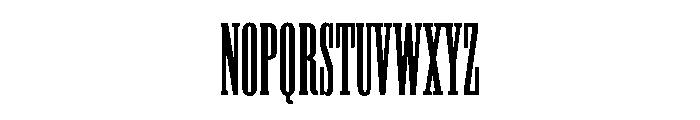 Titanic Condensed Font UPPERCASE