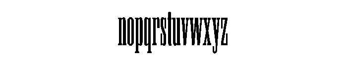 Titanic Condensed Font LOWERCASE