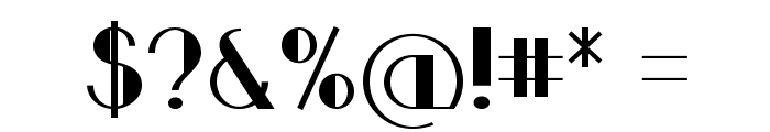 TiburonBold Font OTHER CHARS