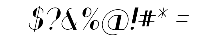 TiburonItalic Font OTHER CHARS