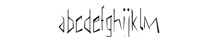 Tikrit-CondensedRegular Font LOWERCASE