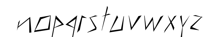 TikritItalic Font LOWERCASE