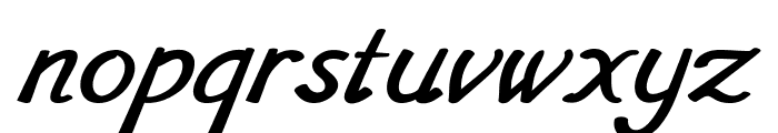 Timeno-BoldItalic Font LOWERCASE