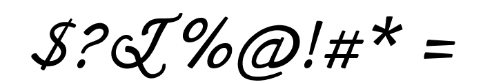 TimenoItalic Font OTHER CHARS