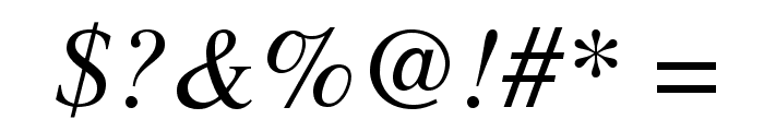 TimesLTStd-Italic Font OTHER CHARS