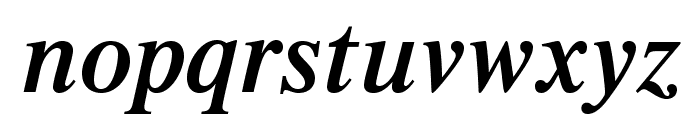 TimesLTStd-SemiboldItalic Font LOWERCASE