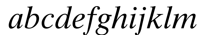 TimesTenLTStd-Italic Font LOWERCASE