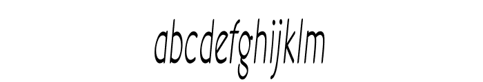 Timid-ExtracondensedRegular Font LOWERCASE
