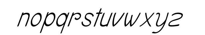 Timid-Italic Font LOWERCASE