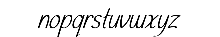 Tinsel-CondensedItalic Font LOWERCASE