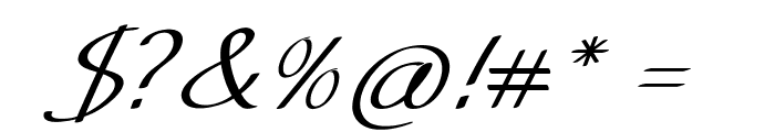 Tinsel-Italic Font OTHER CHARS