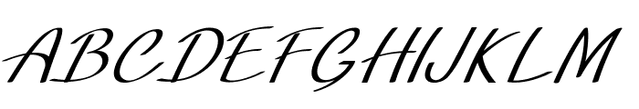 Tinsel-Italic Font UPPERCASE