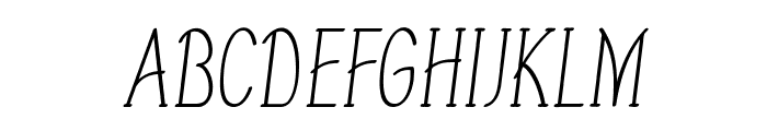 Tiptoe-CondensedRegular Font UPPERCASE