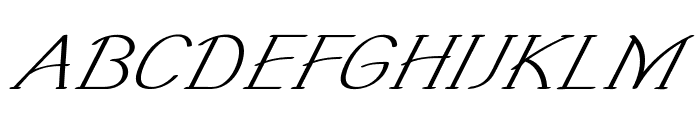 Tiptoe-ExpandedItalic Font UPPERCASE