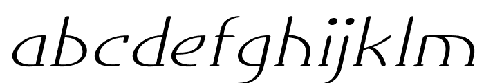 Tiptoe-ExpandedRegular Font LOWERCASE