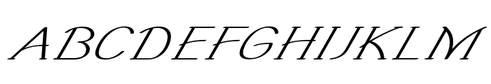 Tiptoe-ExtraexpandedItalic Font UPPERCASE