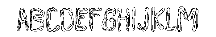 Tjakep Font UPPERCASE
