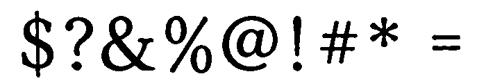 Tjiwidej Heritage Serif Regular Font OTHER CHARS