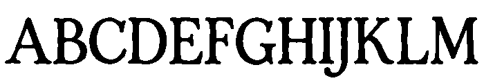 Tjiwidej Heritage Serif Regular Font UPPERCASE