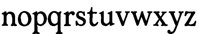 Tjiwidej Heritage Serif Regular Font LOWERCASE
