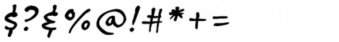 Tjarda Hand Italic Font OTHER CHARS