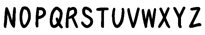 Tk Takumi Narazu Moji Bold Font UPPERCASE
