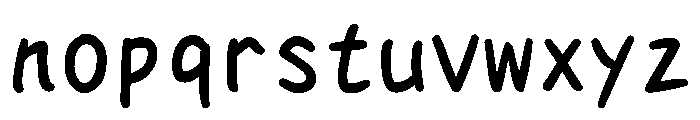 Tk Takumi Narazu Moji Bold Font LOWERCASE