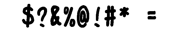 Tk Takumi Narazu Moji Extra Bold Font OTHER CHARS