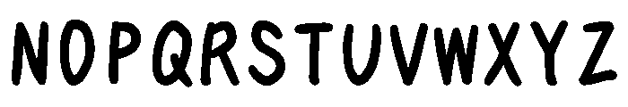 Tk Takumi Narazu Moji Extra Bold Font UPPERCASE
