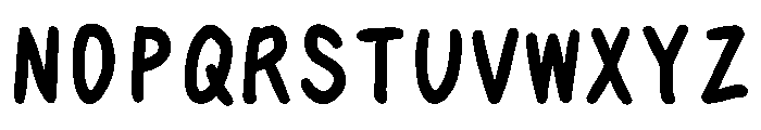 Tk Takumi Narazu Moji Heavy Font UPPERCASE