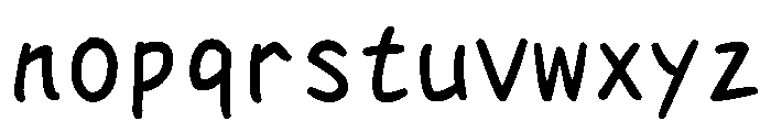 Tk Takumi Narazu Moji Light Font LOWERCASE