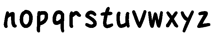 Tk Takumi Okiraku Markertai Heavy Font LOWERCASE