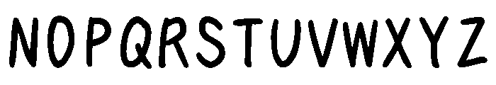 Tk Takumi Okiraku Markertai Thin Font UPPERCASE