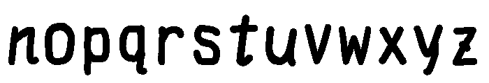 Tk Takumi Yururi Font Mini Bold Font LOWERCASE