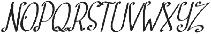 TK Cute Roll Italic otf (400) Font UPPERCASE