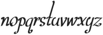 TK Cute Roll Italic otf (400) Font LOWERCASE
