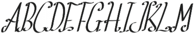 TK Hot Roll Italic otf (400) Font UPPERCASE