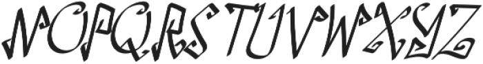 TK Little Corner Italic otf (400) Font UPPERCASE