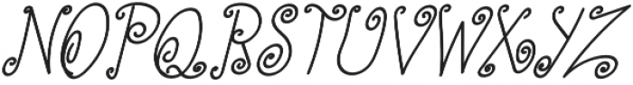 TK Simple Corner Bold Italic otf (700) Font UPPERCASE