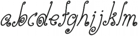 TK Simple Corner Bold Italic otf (700) Font LOWERCASE