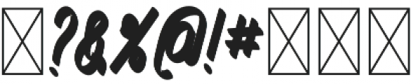 TK Slope Pen Bold Italic otf (700) Font OTHER CHARS