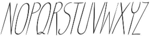 TK Small Alley Italic otf (400) Font UPPERCASE