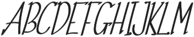 TK Small Clean Italic otf (400) Font UPPERCASE