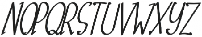 TK Small Clean Italic otf (400) Font UPPERCASE