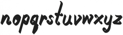 TK Small Curly Bold Italic otf (700) Font LOWERCASE