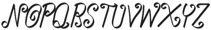 TK Small Curly Italic otf (400) Font UPPERCASE